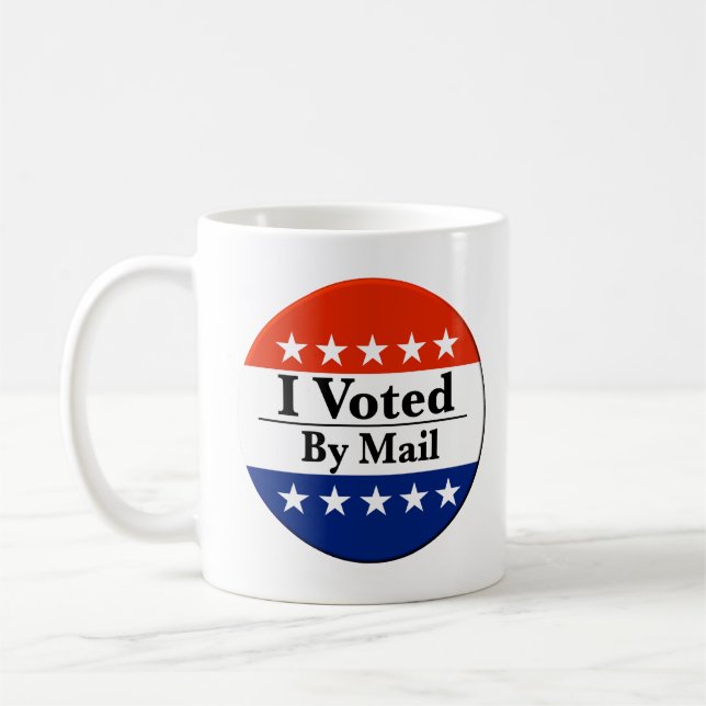 I Voted By Mail Coffee Mug (Left)
