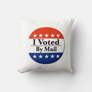 I Voted By Mail Cushion