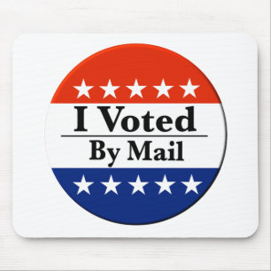I Voted By Mail Mouse Pad