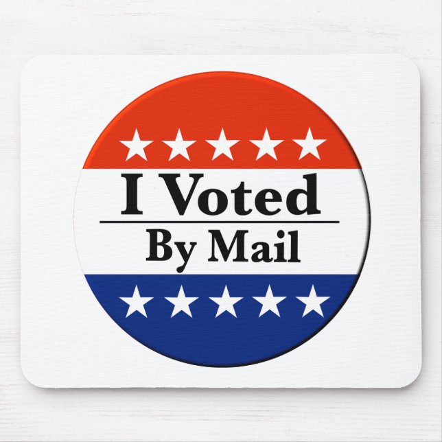 I Voted By Mail Mouse Pad (Front)