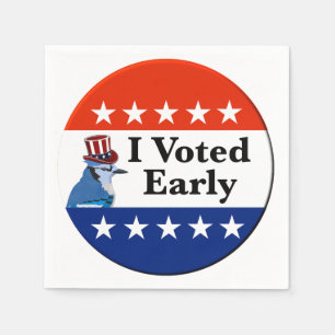I Voted Early 2026 Elections Napkin