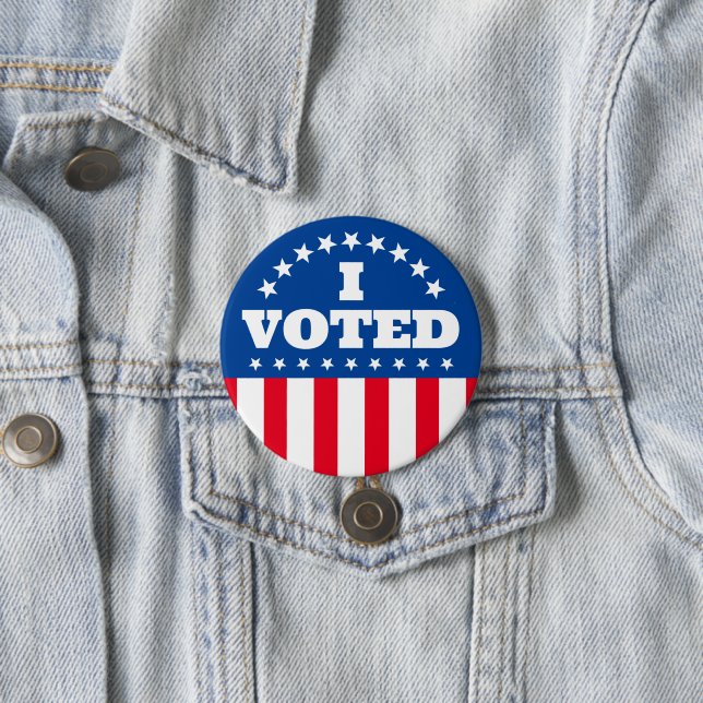 I Voted Flag Button Election (In Situ)