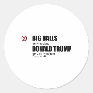 I Voted For Big Doge D.o.g.e _ Us Big President _1 Classic Round Sticker