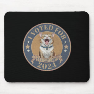 I Voted For Her Kamala Harris The Cat Lady Funny E Mouse Pad