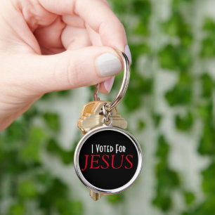 I voted for JESUS Christian  Key Ring