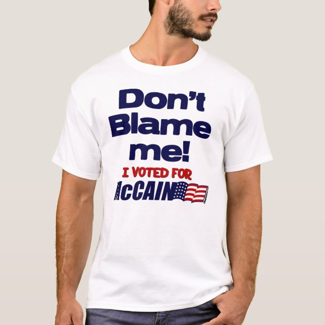 I Voted For McCain T-Shirt (Front)