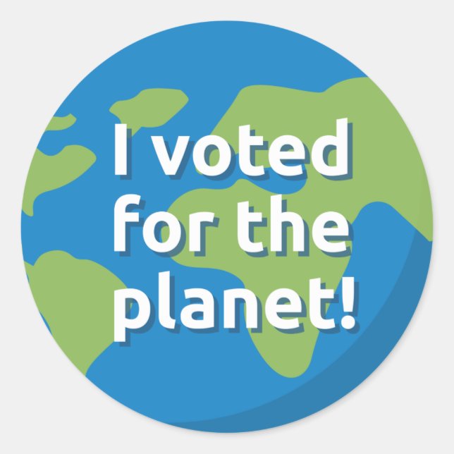 I voted for the planet stickers - sheet of 20  (Front)