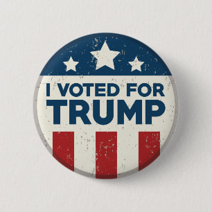 I Voted For Trump 6 Cm Round Badge