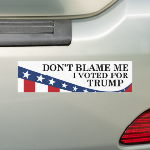 I Voted For Trump Bumper Sticker