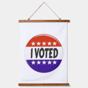 I Voted Hanging Tapestry
