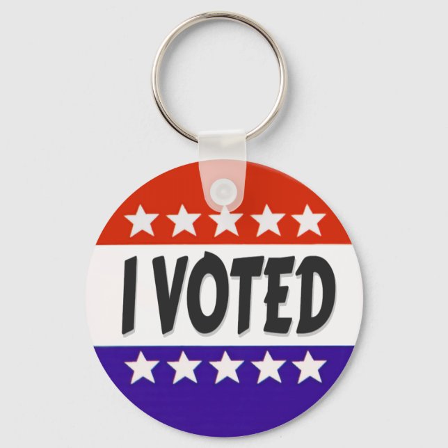 I Voted Key Ring (Front)