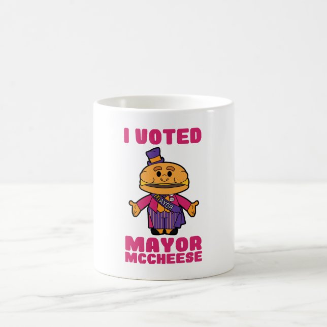 I Voted Mayor Mccheese  Coffee Mug (Center)