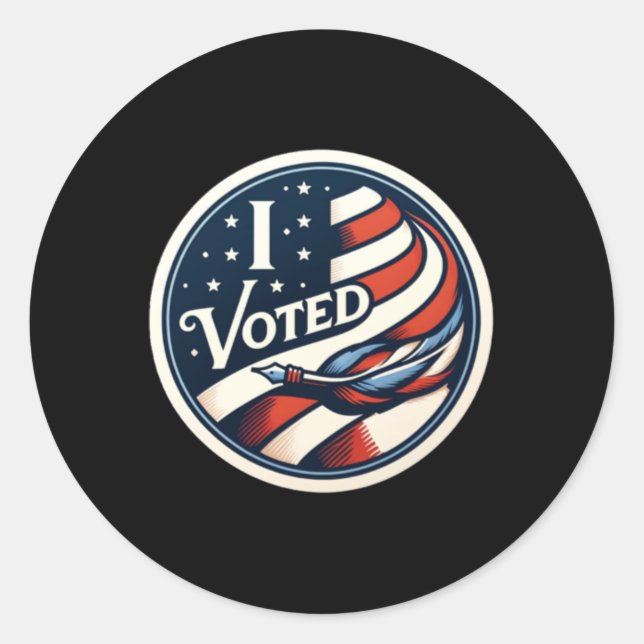 I Voted Sticker  (Front)