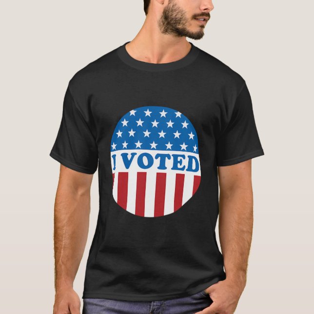 I Voted Sticker T-Shirt (Front)