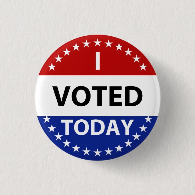 I Voted Today Badge (Front)