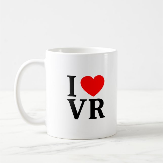 I ❤️ VR I LOVE VR I HEART VR COFFEE MUG (Left)