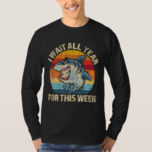 I Wait All Year For This Week Shark Marine Biolo T-Shirt