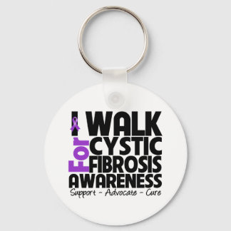 I Walk For Cystic Fibrosis Awareness Key Ring