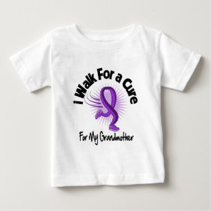 I Walk For My Grandmother - Purple Ribbon Baby T-Shirt