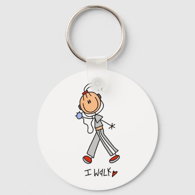 I Walk Key Ring (Front)