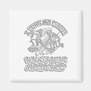 I Walk On Water Ice Hockey Funny Gifts For Hockey  Magnet