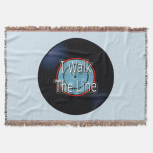 I Walk The Line Hit Song Titles Oldies Throw Blanket