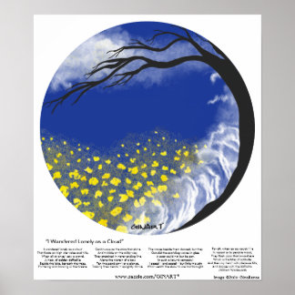 I Wandered Lonely as a Cloud Mandala Print