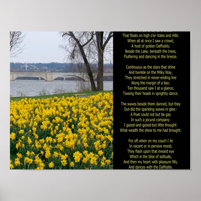 I WANDERED LONELY AS A CLOUD POSTER (Front)