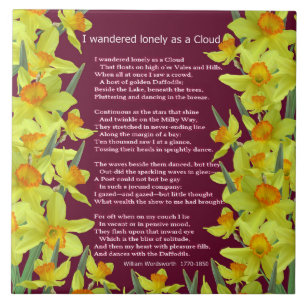 I WANDERED LONELY AS A CLOUD TILE