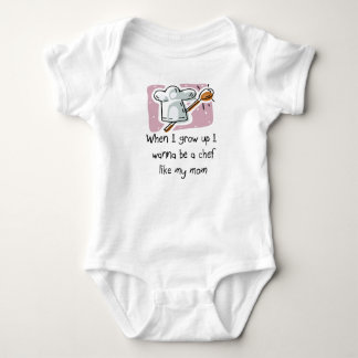 I Wanna Be a Chef Like My Mum Baby T-Shirt Bodysuit