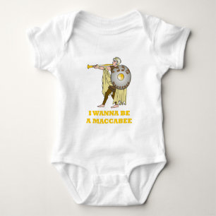 I Wanna Be A Maccabee Baby Bodysuit