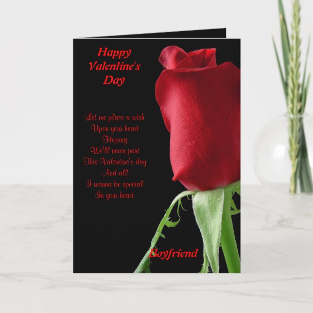 I wanna be special in your heart boyfriend holiday card (Front)
