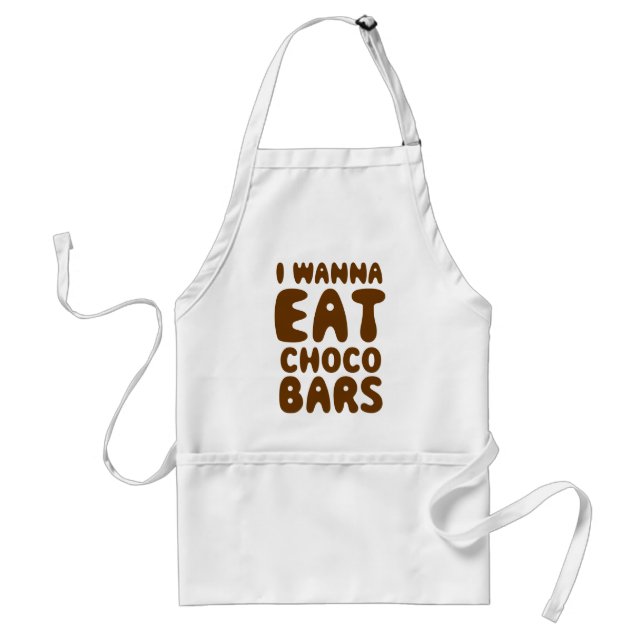 I Wanna Eat Choco Bars Standard Apron (Front)