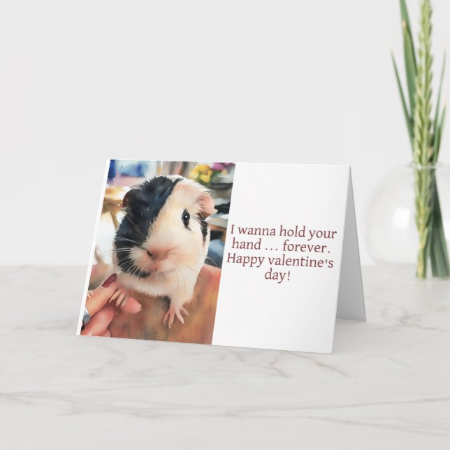 I Wanna Hold Your Hand Guinea Pig Card (Front)