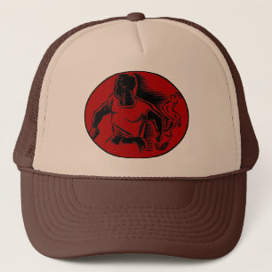 I wanna riot trucker hat