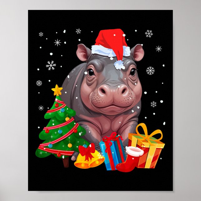 I Want A Hippopotamus For Christmas Ba  Poster (Front)