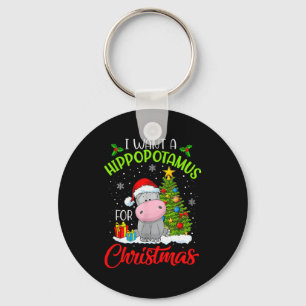 I Want A Hippopotamus For Christmas  Key Ring