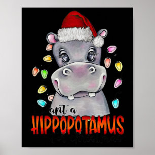 I Want A Hippopotamus For Christmas Lights Poster
