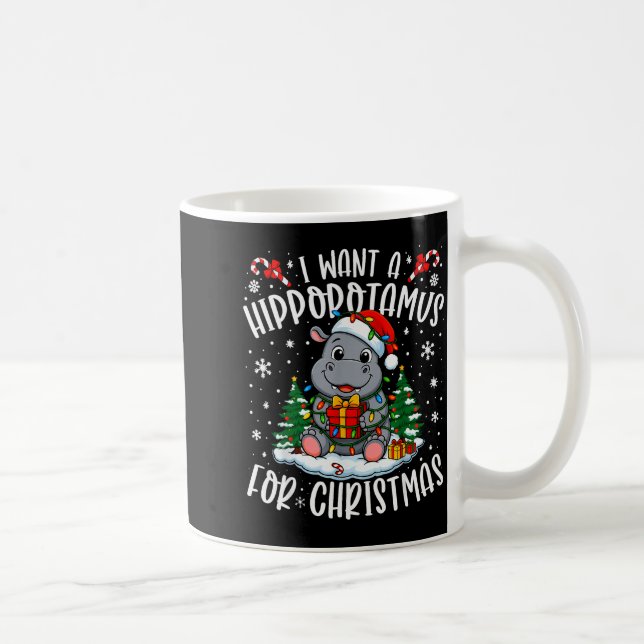 I Want A Hiptamus Christmas Xmas Hip Lover Women G Coffee Mug (Right)