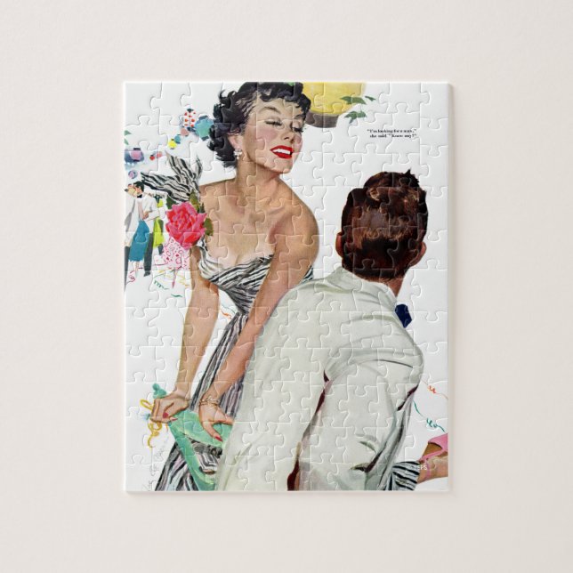 I Want a Man 2 Jigsaw Puzzle (Vertical)