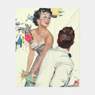 I Want a Man Fleece Blanket