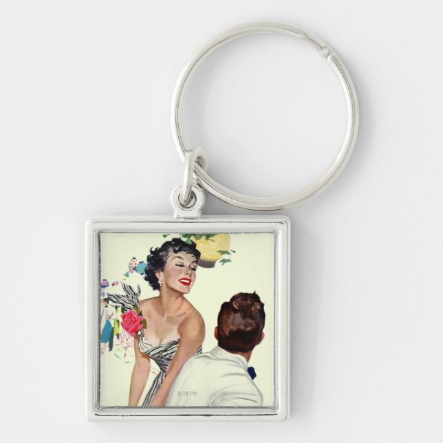 I Want a Man Key Ring (Front)