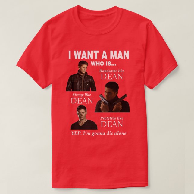 I Want A Man T-Shirt (Design Front)
