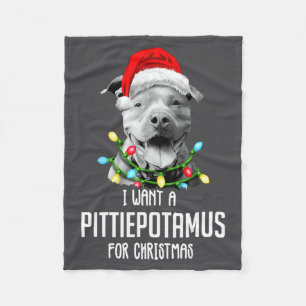I Want A Ttietamus For Christmas Funny Tbul _1 Fleece Blanket