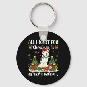 I Want For Christmas Is A Alaskan Malamute Dog Xma Key Ring