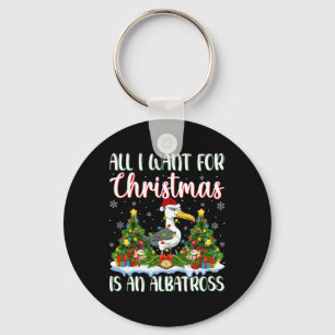 I Want For Christmas Is A Albatross Bird Xmas Tree Key Ring