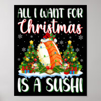 I Want For Christmas Is A Sushi Xmas Tree Lights