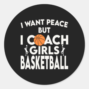 I Want I Coach Girls Sketll Coach Istant Classic Round Sticker