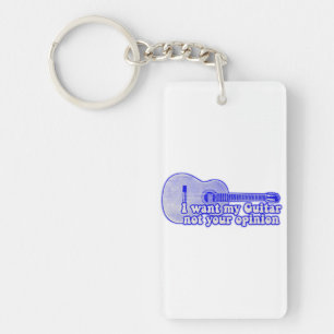 I want my guitar. not your opinion. vintage blue key ring