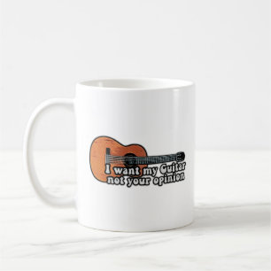 I want my guitar. not your opinion. vintage colour coffee mug